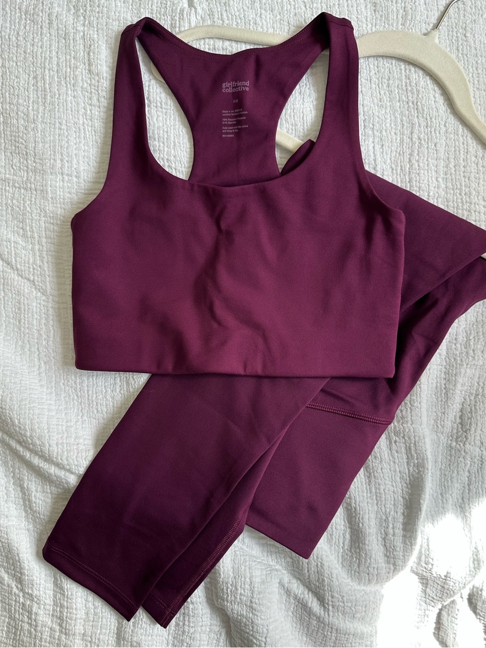 girlfriend collective Compressive High-Waist Legging - Plum